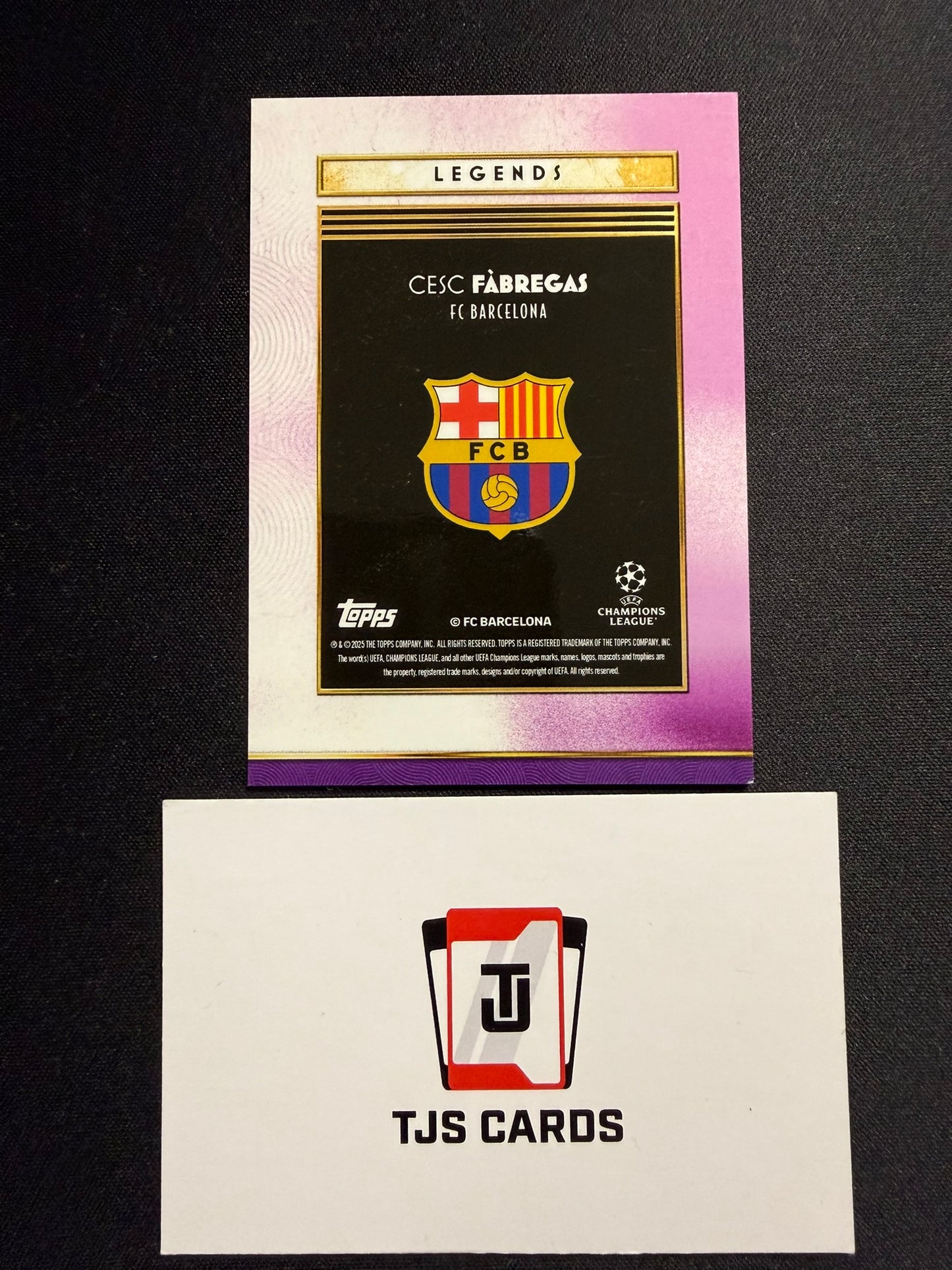 Cesc Fabregas - Pink Legends /50 - TOPPS Deco UCC 2025/26