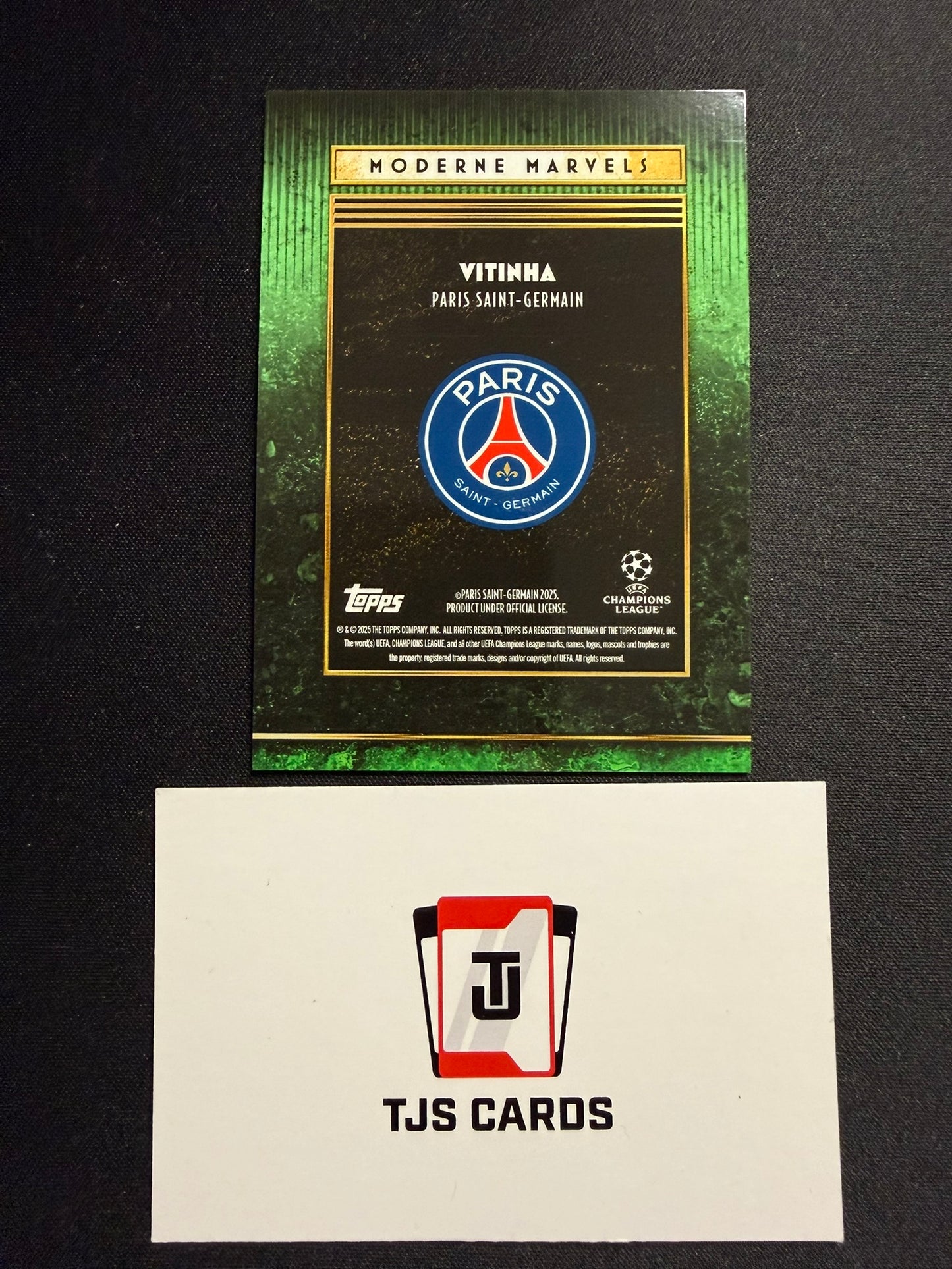 Vitinha - Green Modern Marvels /75 - TOPPS Deco UCC 2025/26