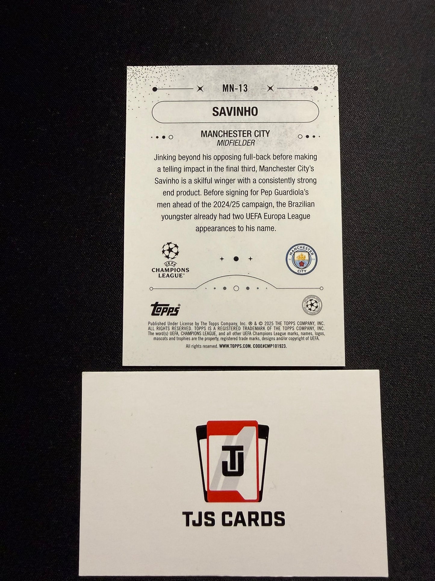 Savinho - Blue Merlin Nights /150 - TOPPS Merlin Chrome UCC 2024/25