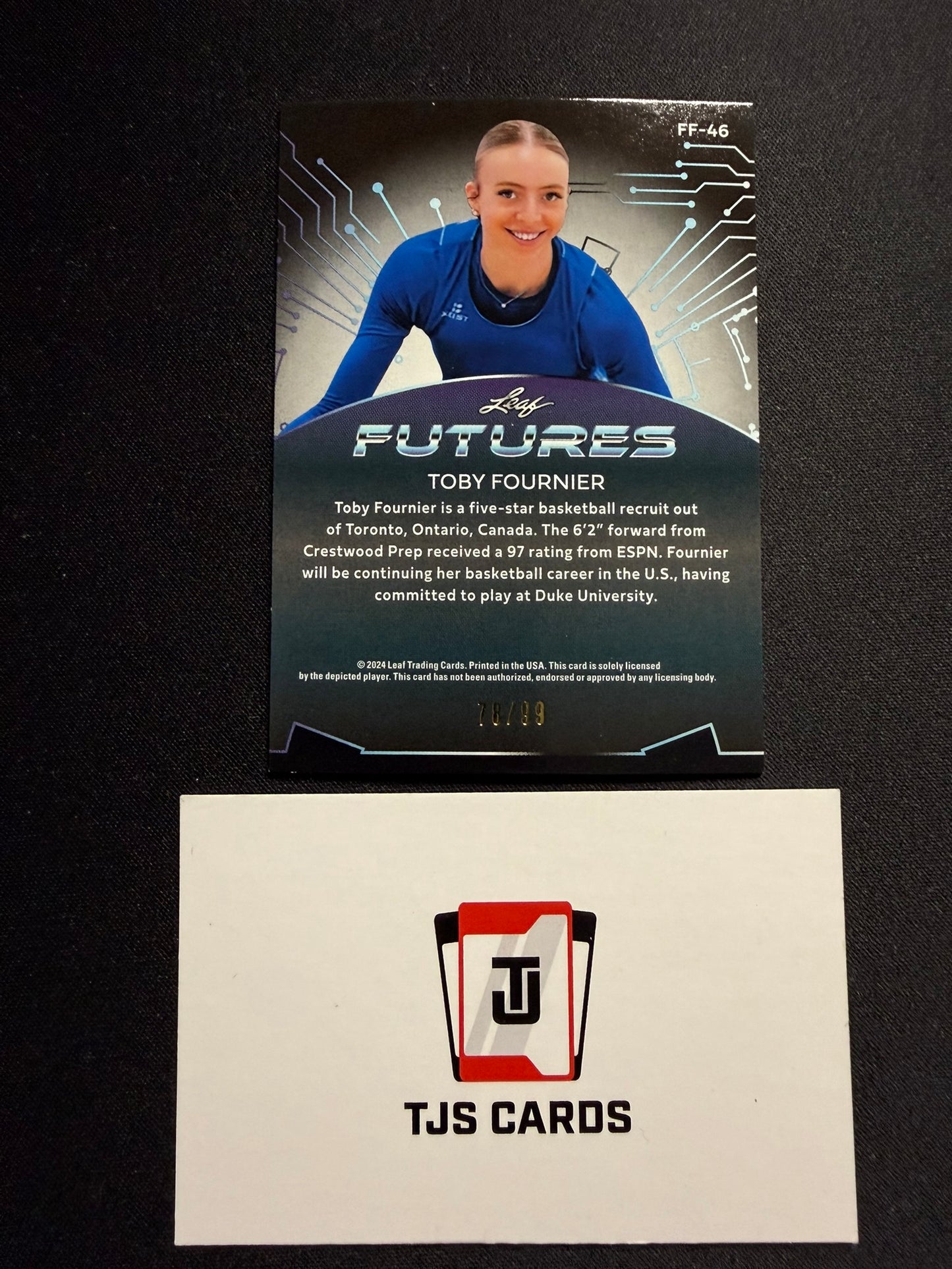 Toby Fournier - Purple /99 - Leaf Futures 2024