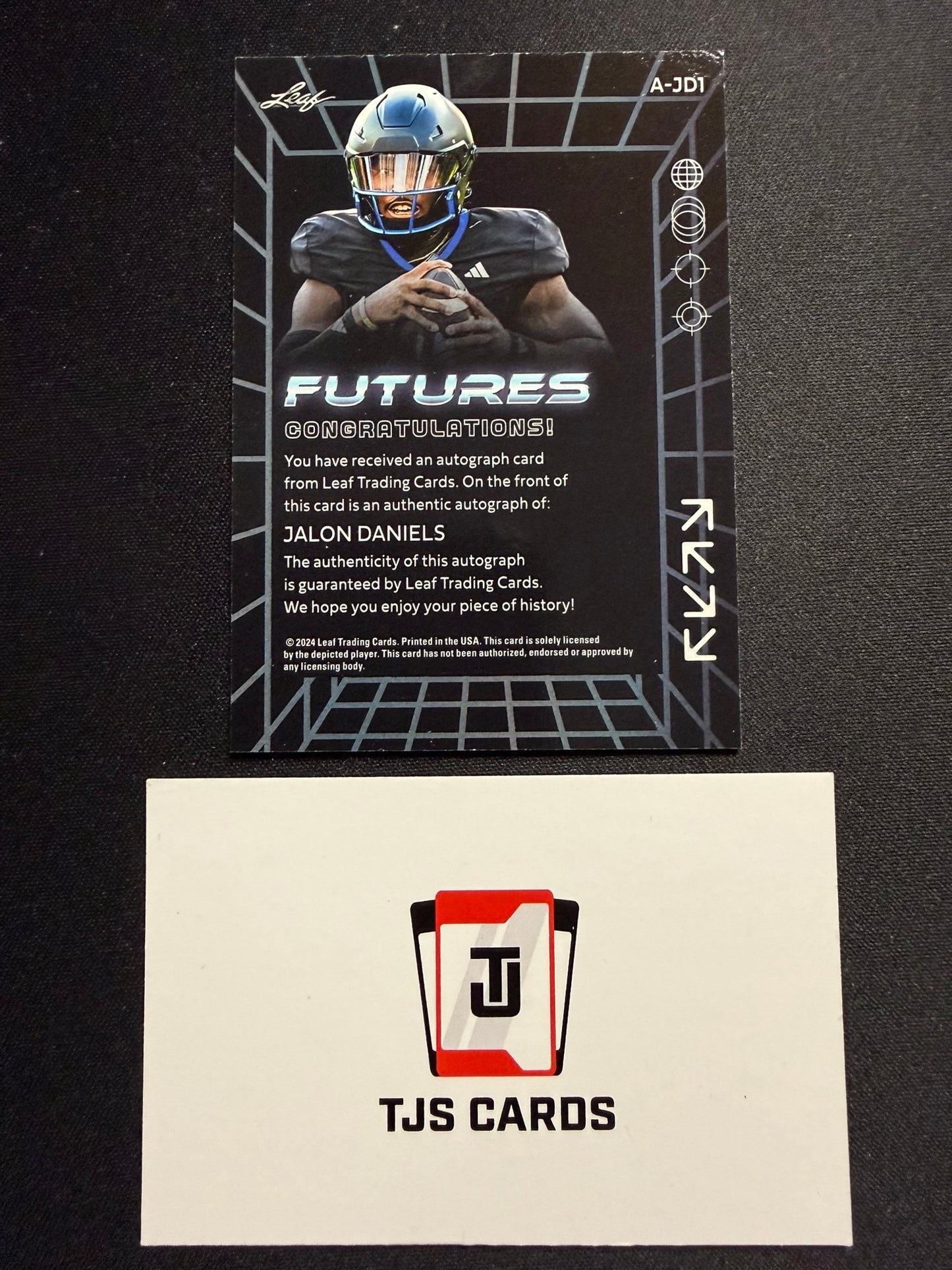 Jalon Daniels - Silver Auto /149 - Leaf Futures 2024