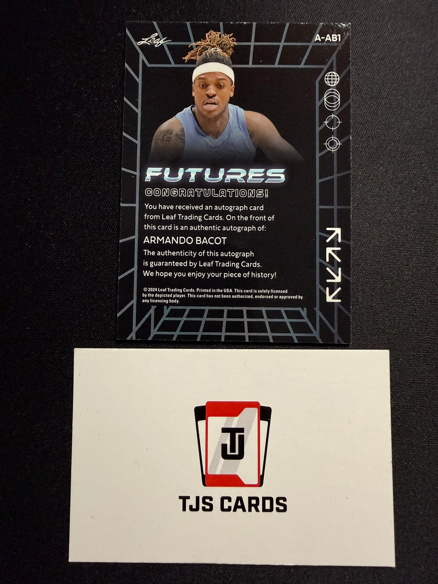 Armando Bacot - Gold Auto /99 - Leaf Futures 2024
