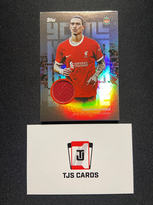 Darwin Nunez - Player-Worn Patch - TOPPS Liverpool Team Set 2023/24