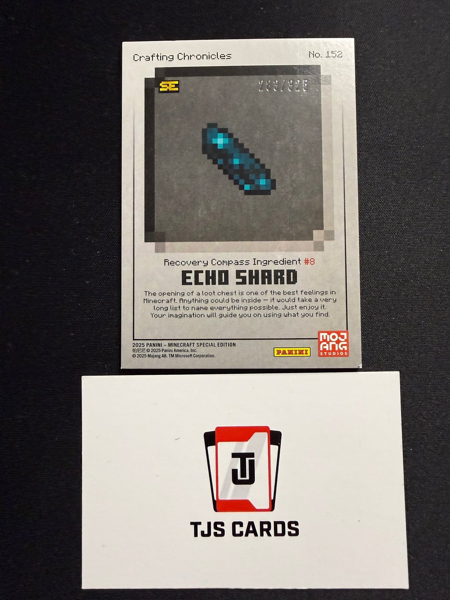 Echo Shard - Crafting Chronicles /325 - Panini Minecraft Special Edition 2025