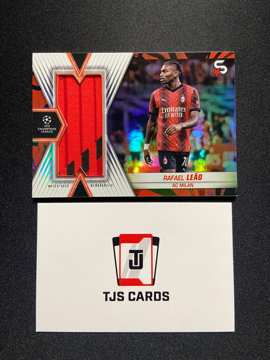 Rafael Leao - Jumbo Match-Worn Patch - TOPPS Superstars UCC 2023/24