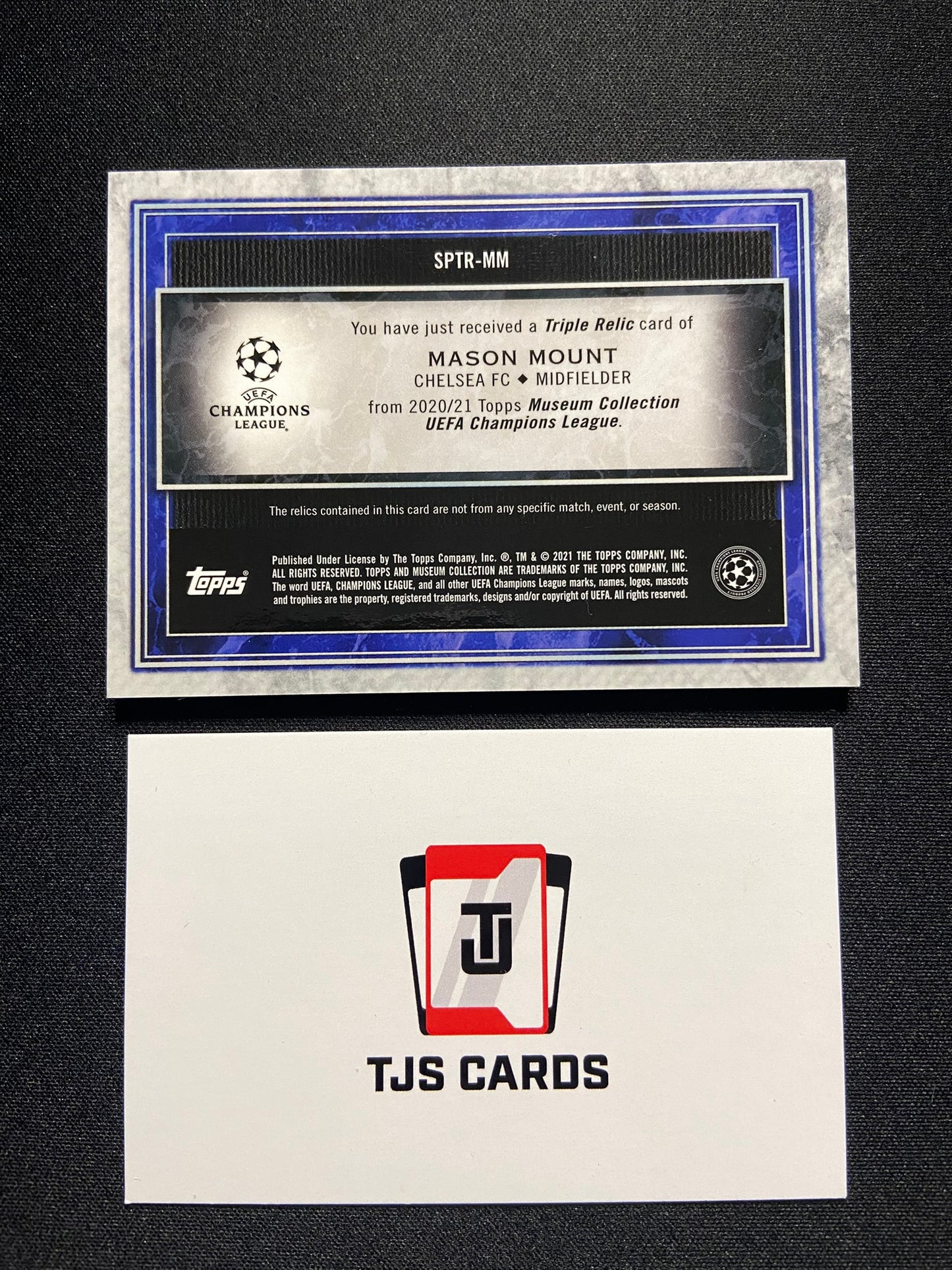 Mason Mount - Player-Worn Triple Patch /75 - TOPPS UCL Museum 2020/21