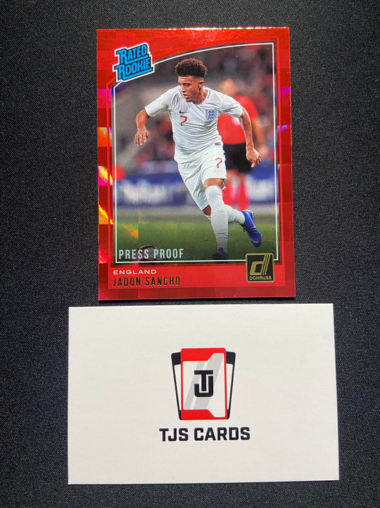 Jadon Sancho - Press Proof Rated Rookie - Panini Donruss 2018/19