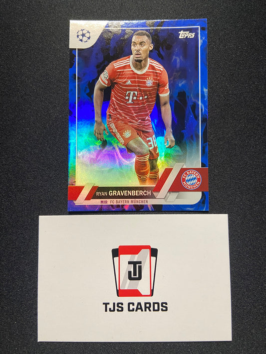 Ryan Gravenberch - Blue Inferno /125 - TOPPS UCC Flagship 2022/23