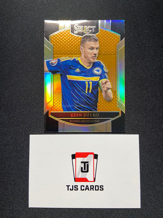Edin Dzeko - Orange /75 - Panini Select Soccer 2016/17