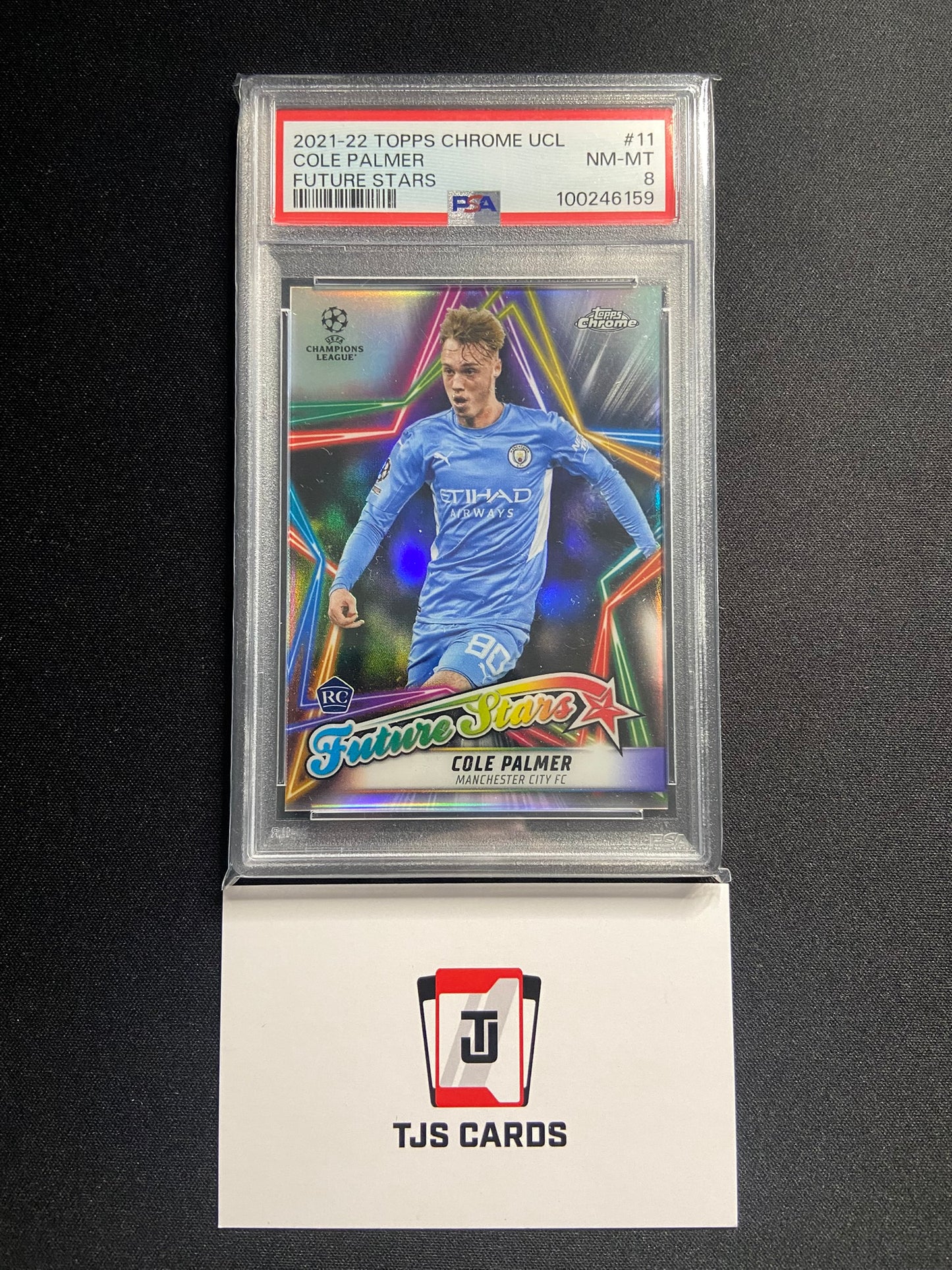 Cole Palmer - PSA 8 - Rookie Future Stars - TOPPS Chrome UCL 2021/22