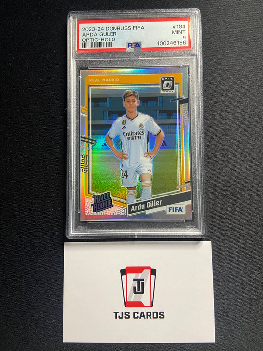 Arda Guler - PSA 9 - Optic Holo Rated Rookie - Panini Donruss 2023/24