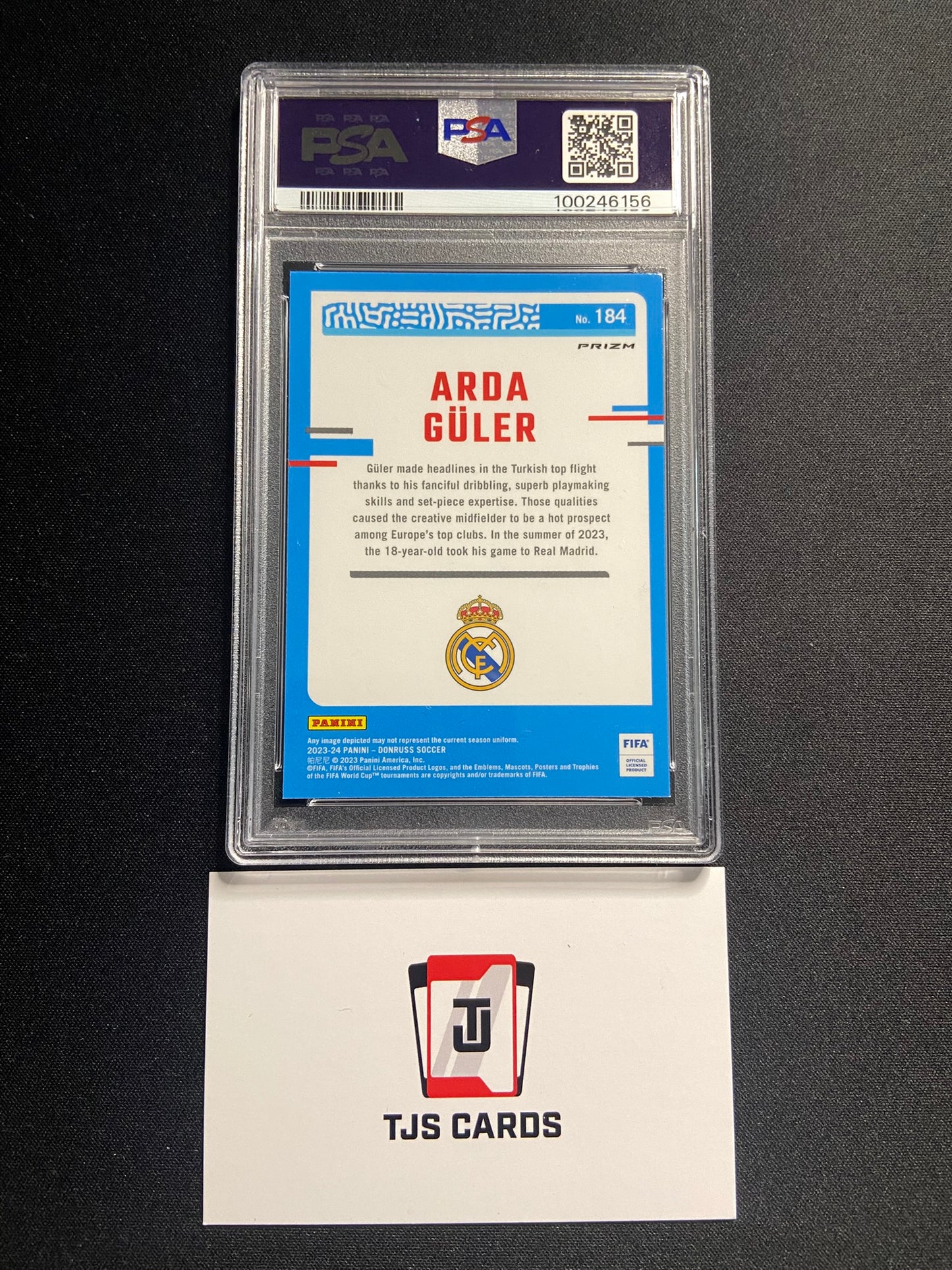 Arda Guler - PSA 9 - Optic Holo Rated Rookie - Panini Donruss 2023/24