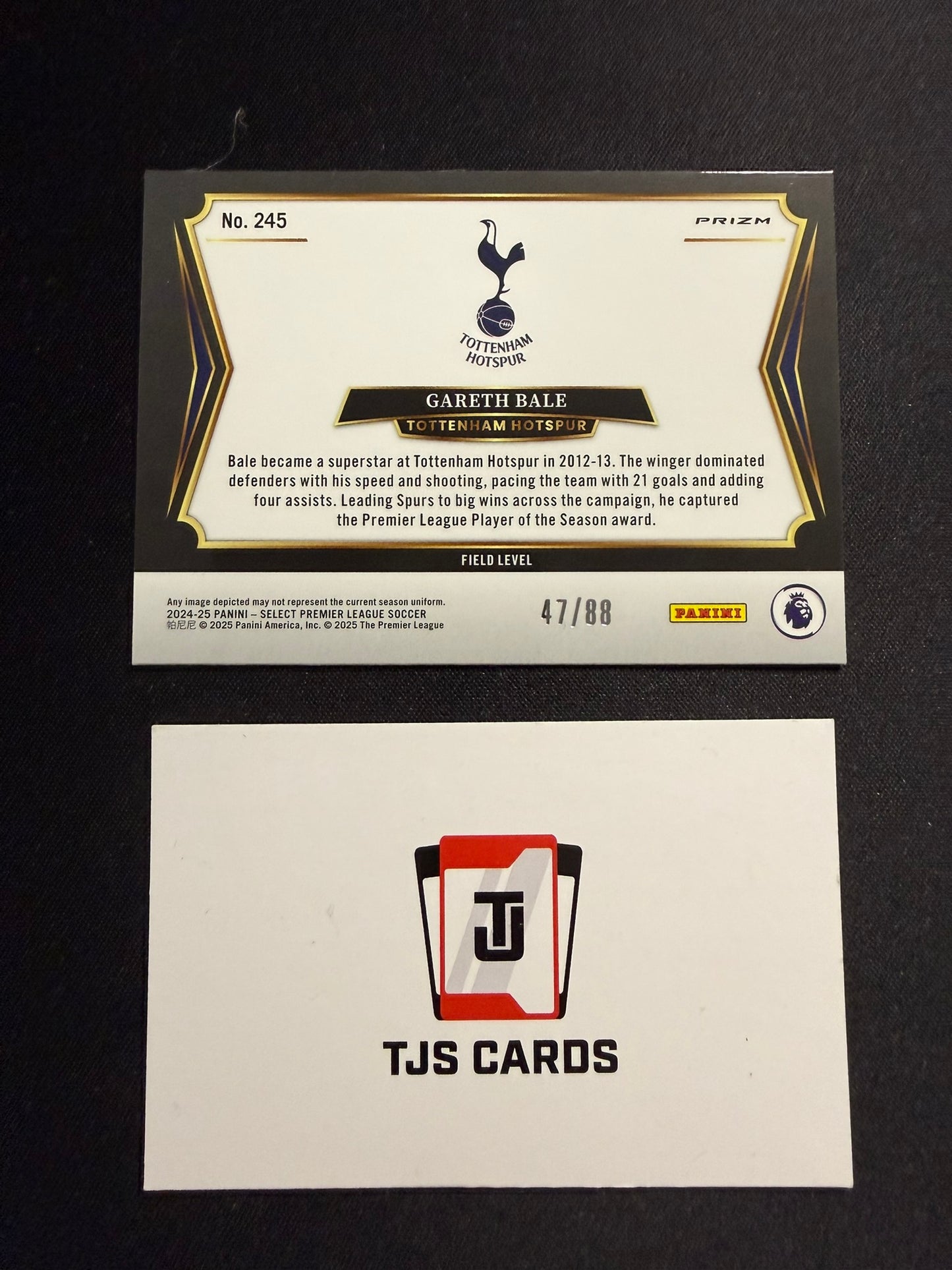 Gareth Bale - Red Wave Field Level /88 - Panini Select Premier League 2024/25