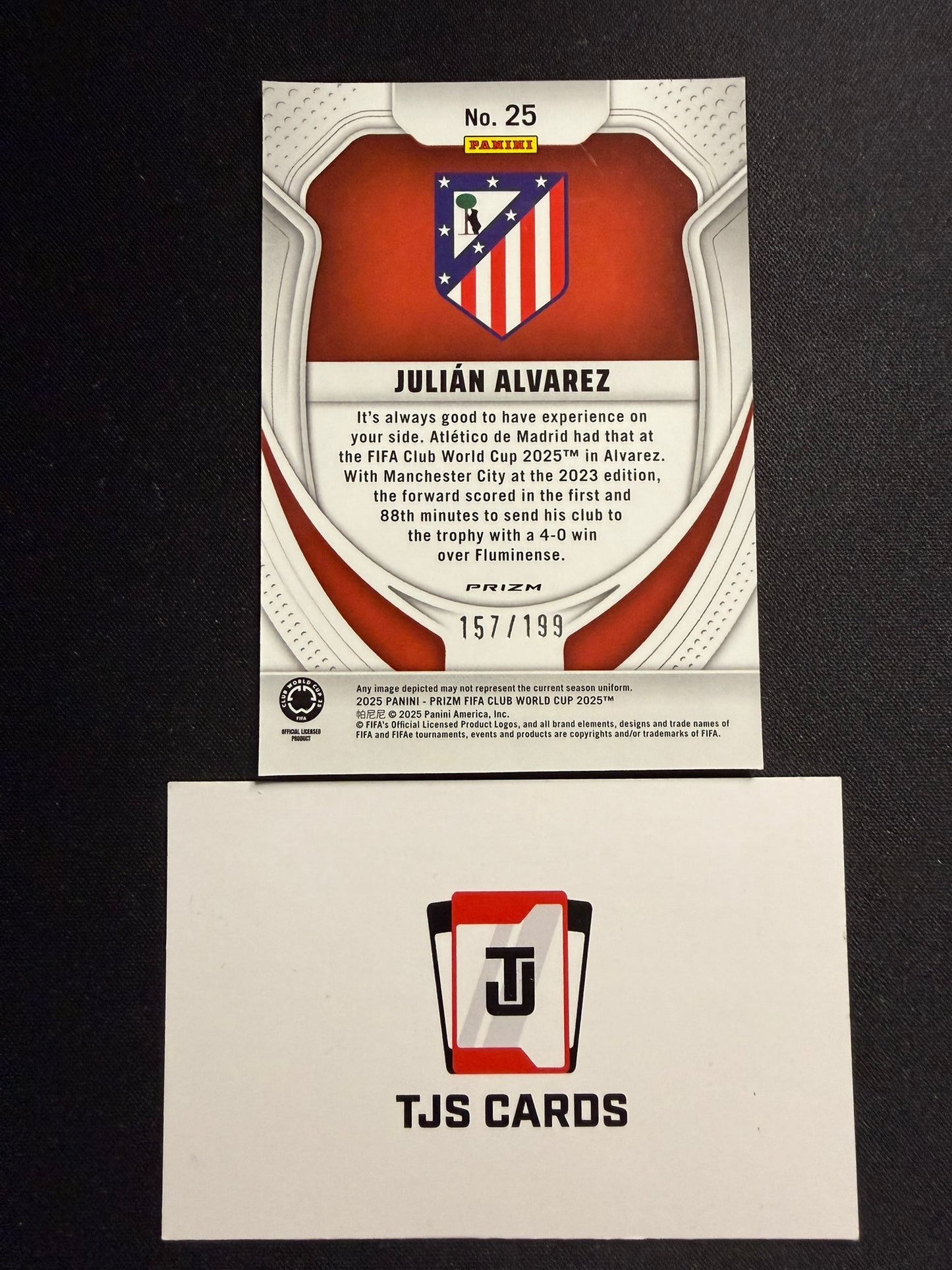 Julian Alvarez - Orange Seismic /199 - Panini FIFA Club World Cup 2025