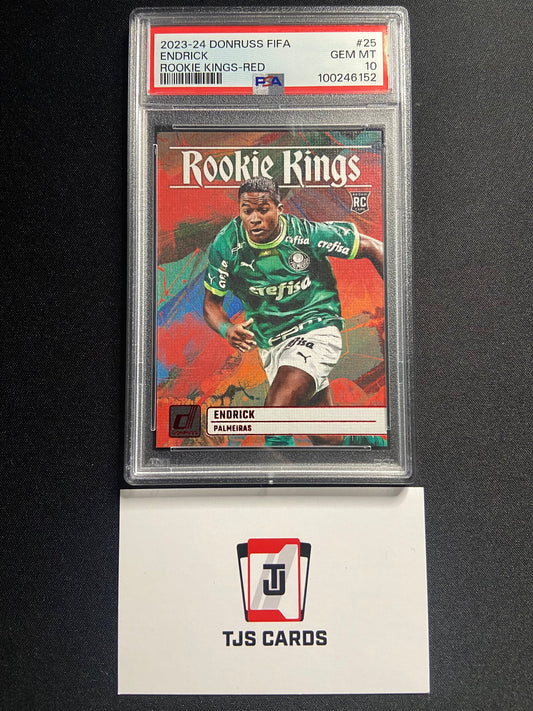 Endrick - PSA 10 - Red Rookie Kings - Panini Donruss 2023/24
