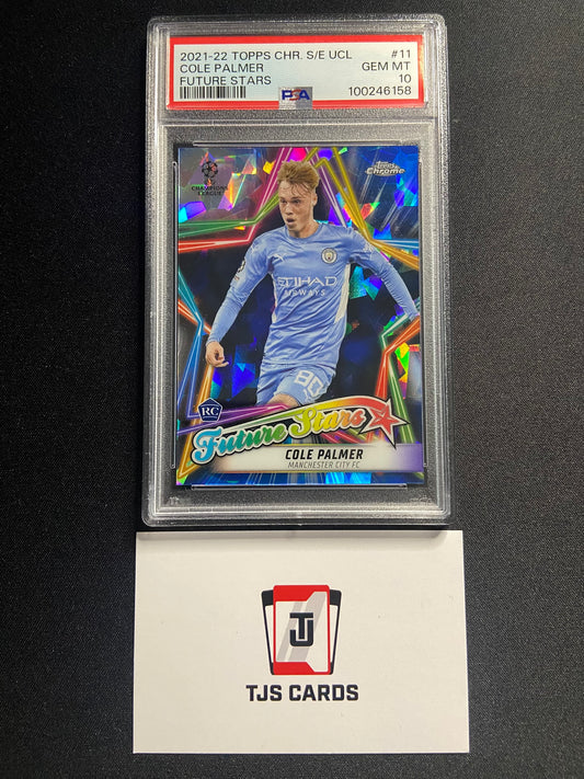 Cole Palmer - PSA 10 - Rookie Future Stars - TOPPS Sapphire UCL 2021/22