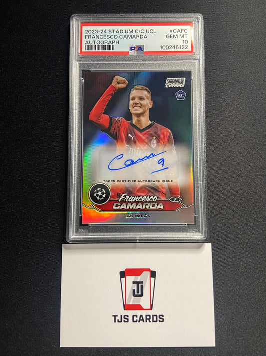 Francesco Camarda - PSA 10 - Rookie Auto - TOPPS Stadium Club Chrome 2023/24