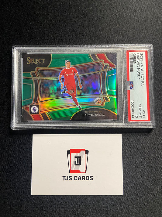 Darwin Nunez - PSA 10 - Green Field Level /5 - Panini Select Premier League 2023/24