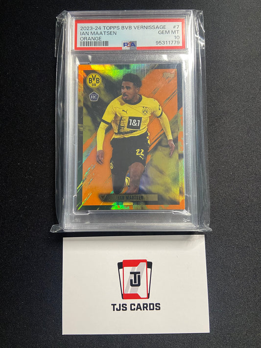 Ian Maatsen - PSA 10 - Orange /25 - TOPPS BvB Vernissage 2023/24