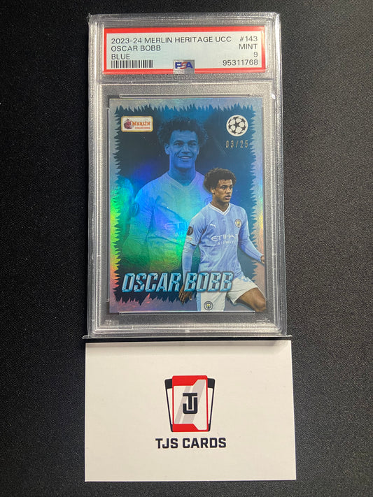 Oscar Bobb - PSA 9 - Blue /25 - TOPPS Merlin Heritage 2023/24