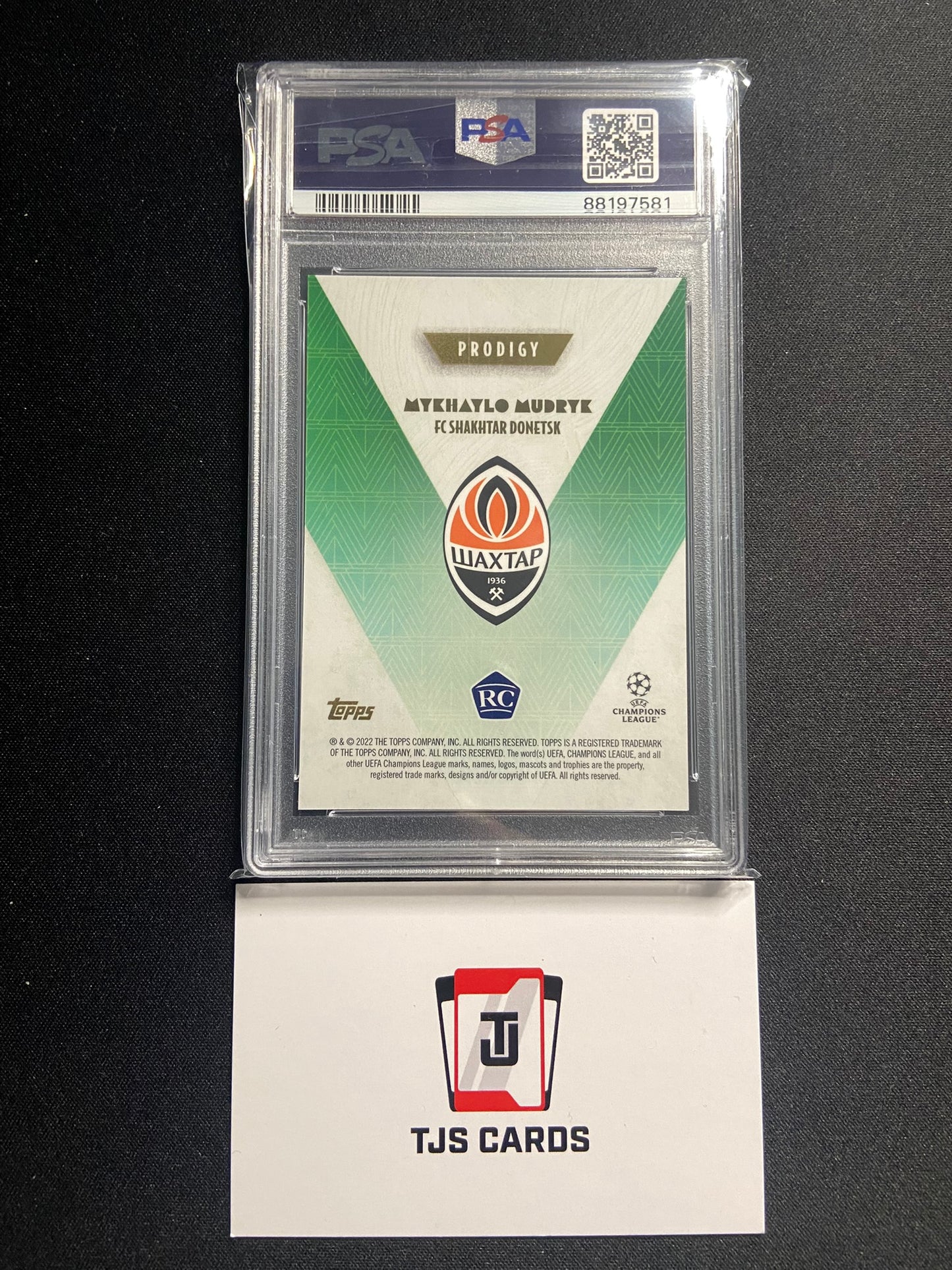 Mykhaylo Mudryk - PSA 10 - Rookie Green /99 - TOPPS Deco 2022/23