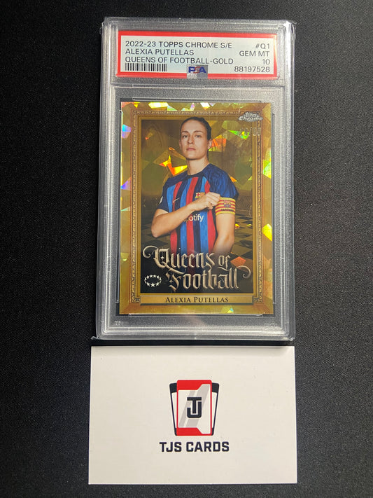 Alexia Putellas - PSA 10 - Queens Of Football Gold /50 - TOPPS Sapphire UWCL 2022/23