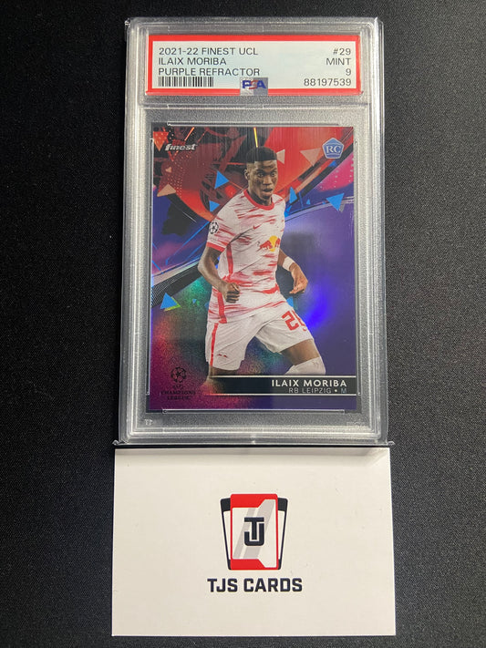 Ilaix Moriba - PSA 9 - Rookie Purple /299 - TOPPS Finest UCL 2021/22