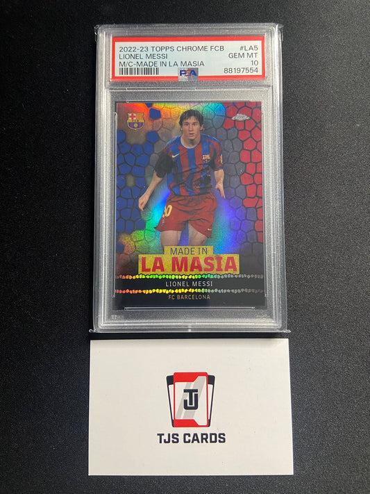 Lionel Messi - PSA 10 - Made In La Masia - TOPPS Chrome Barcelona 2022/23