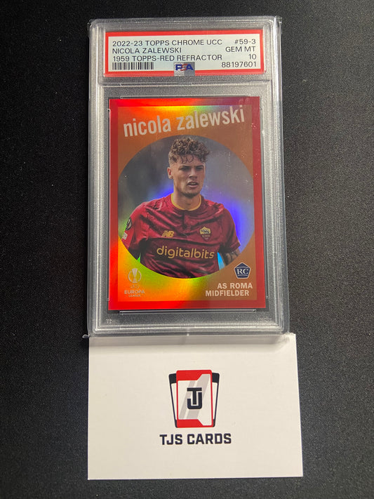 Nicola Zalewski - PSA 10 - 1959 Rookie Red /5 - TOPPS Chrome UCC 2022/23