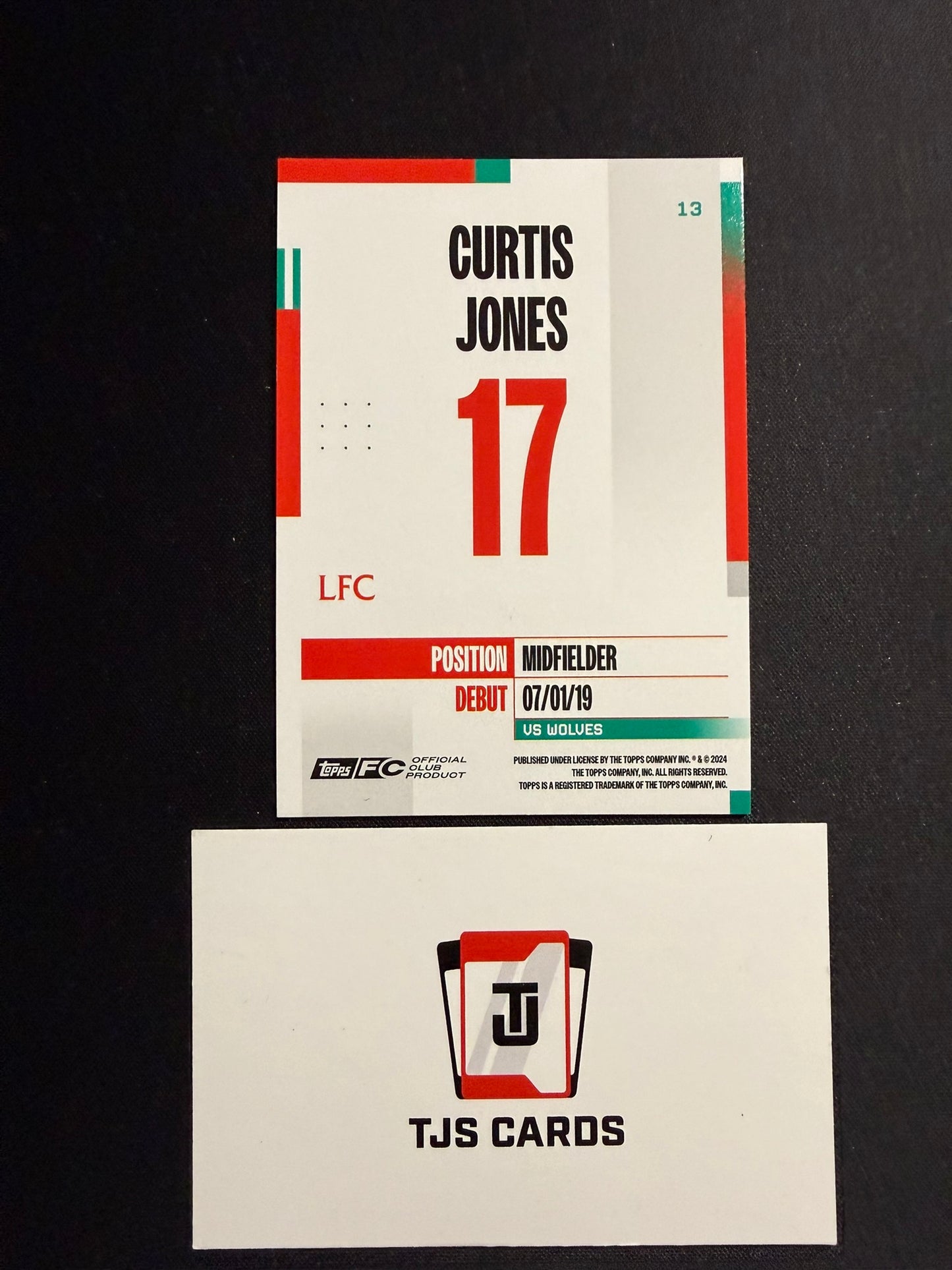 Curtis Jones - Blue /250 - TOPPS Liverpool Team Set 2024/25