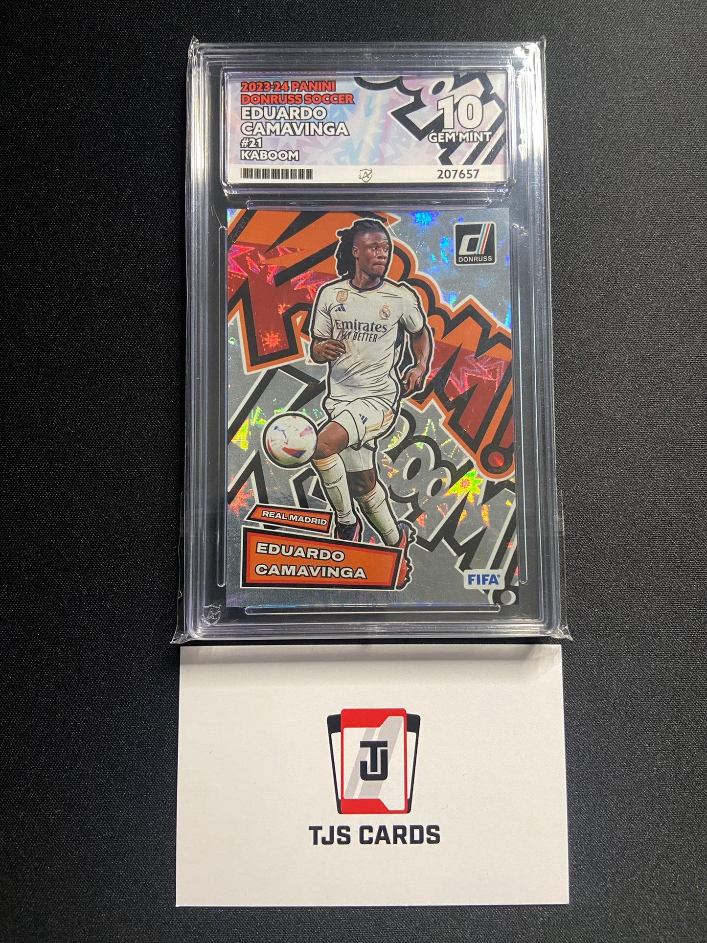 Eduardo Camavinga - ACE 10 - KABOOM! - Panini Donruss 2023/24