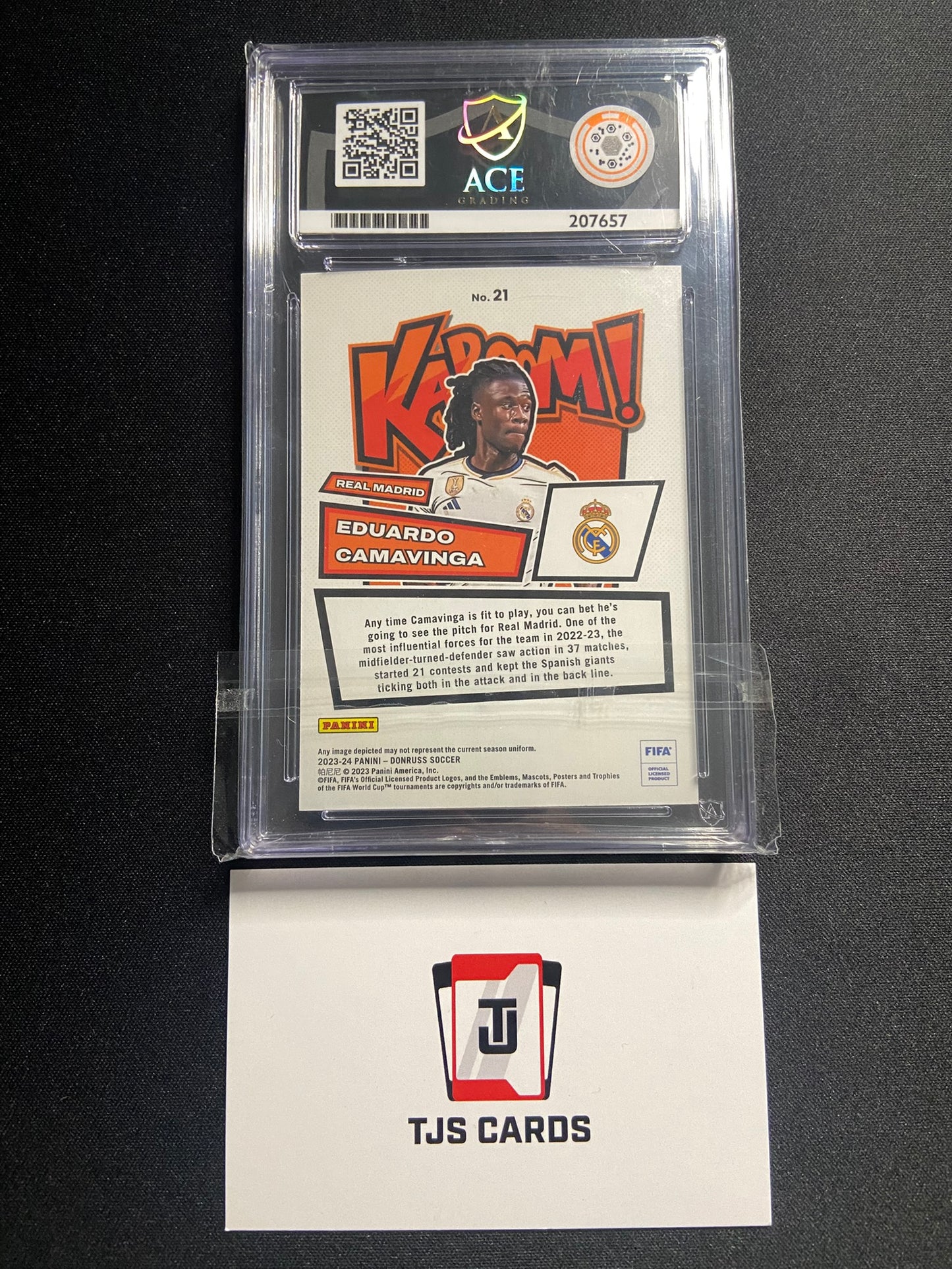 Eduardo Camavinga - ACE 10 - KABOOM! - Panini Donruss 2023/24