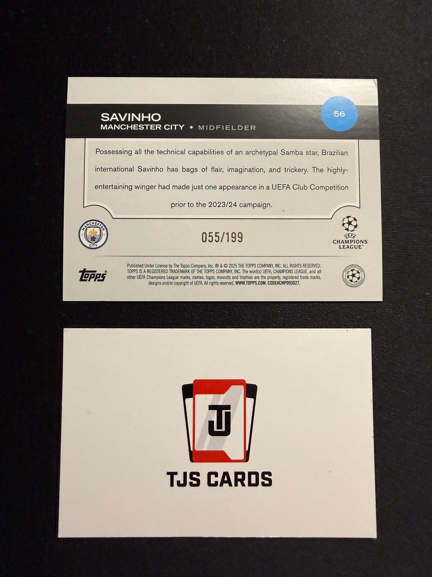 Savinho - Neon Green /199 - TOPPS UCC 2024/25