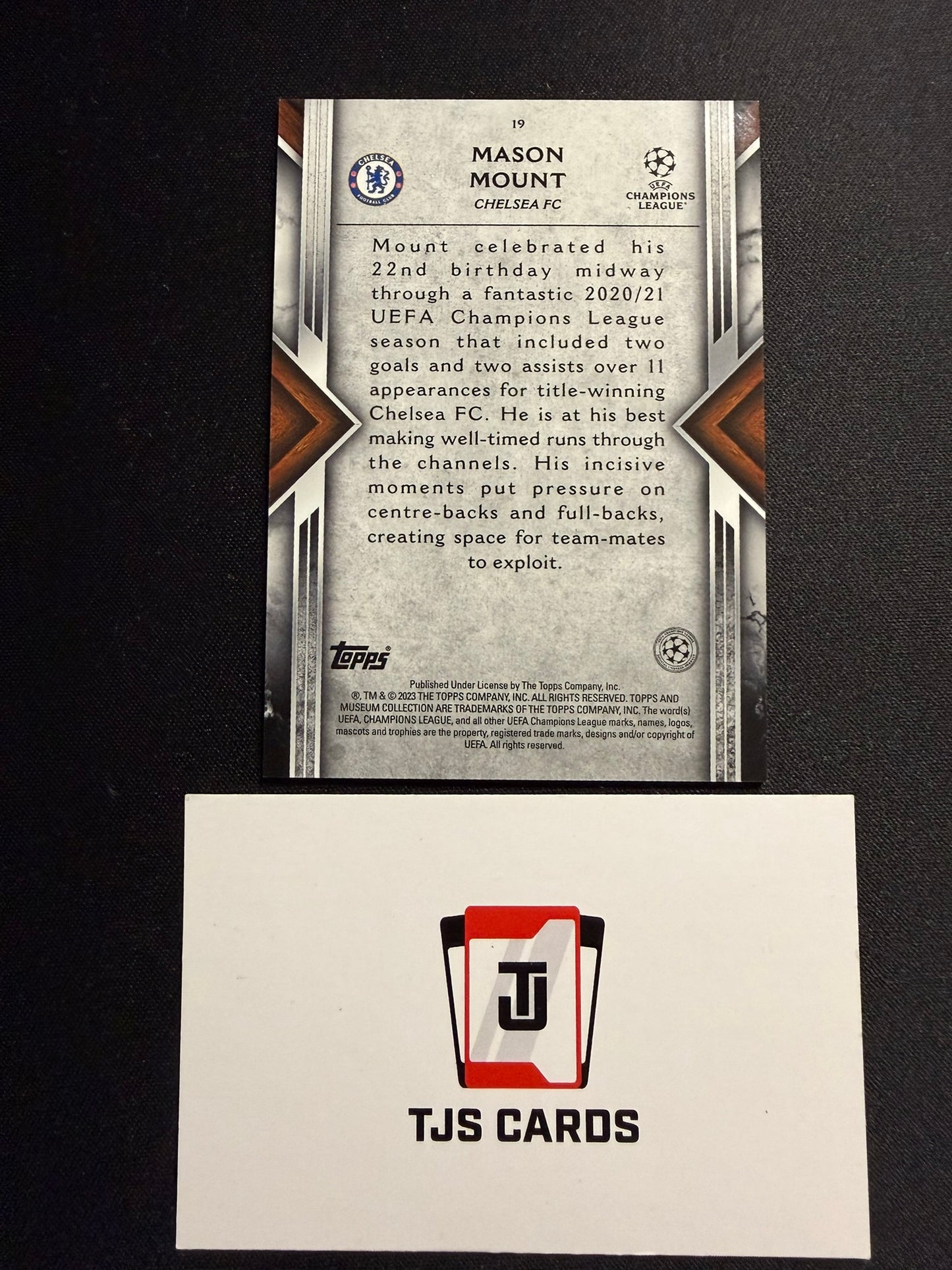 Mason Mount - Amethyst /99 - TOPPS Museum UCL 2022/23