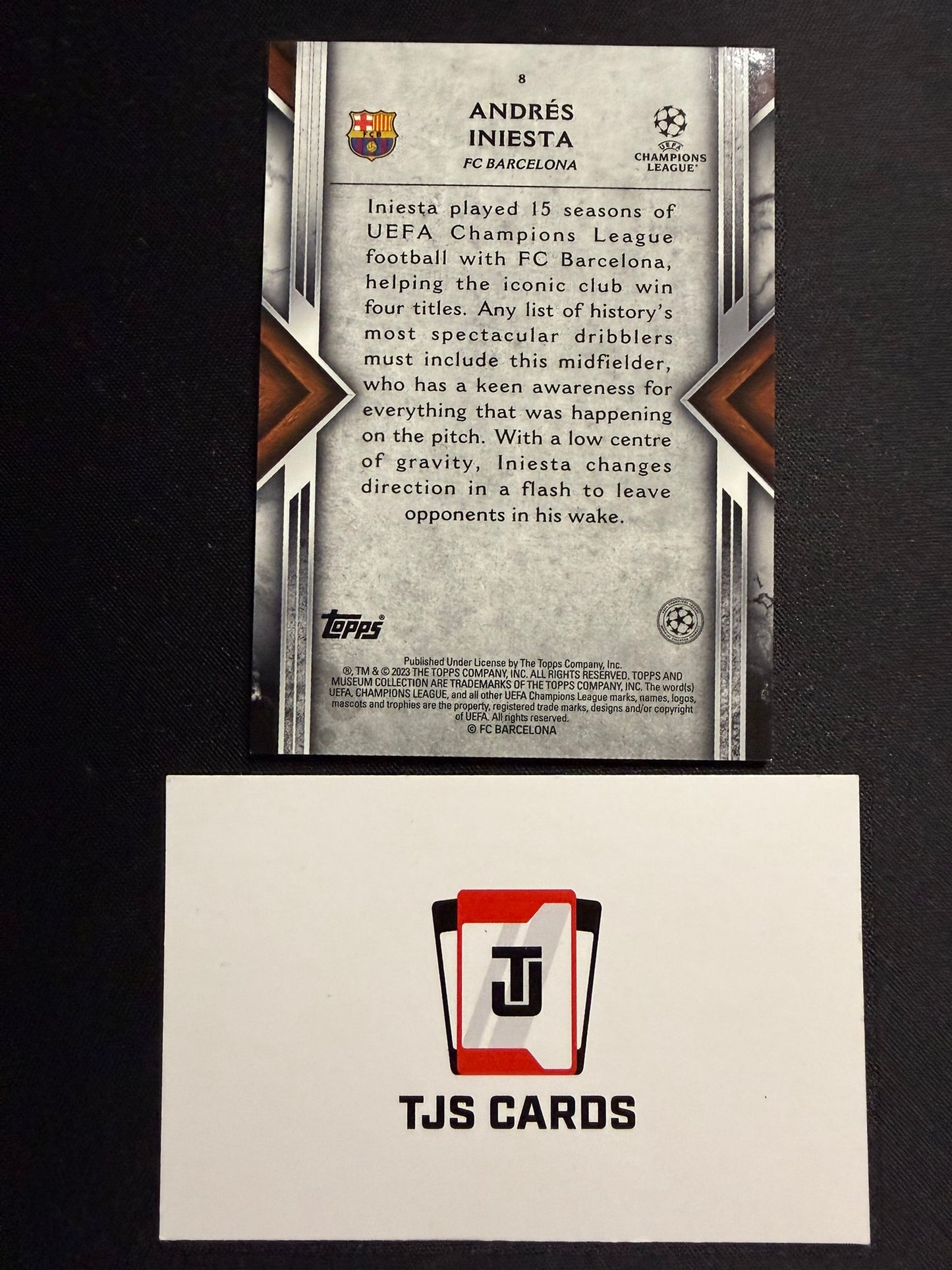 Andres Iniesta - Ruby /25 - TOPPS Museum UCL 2022/23