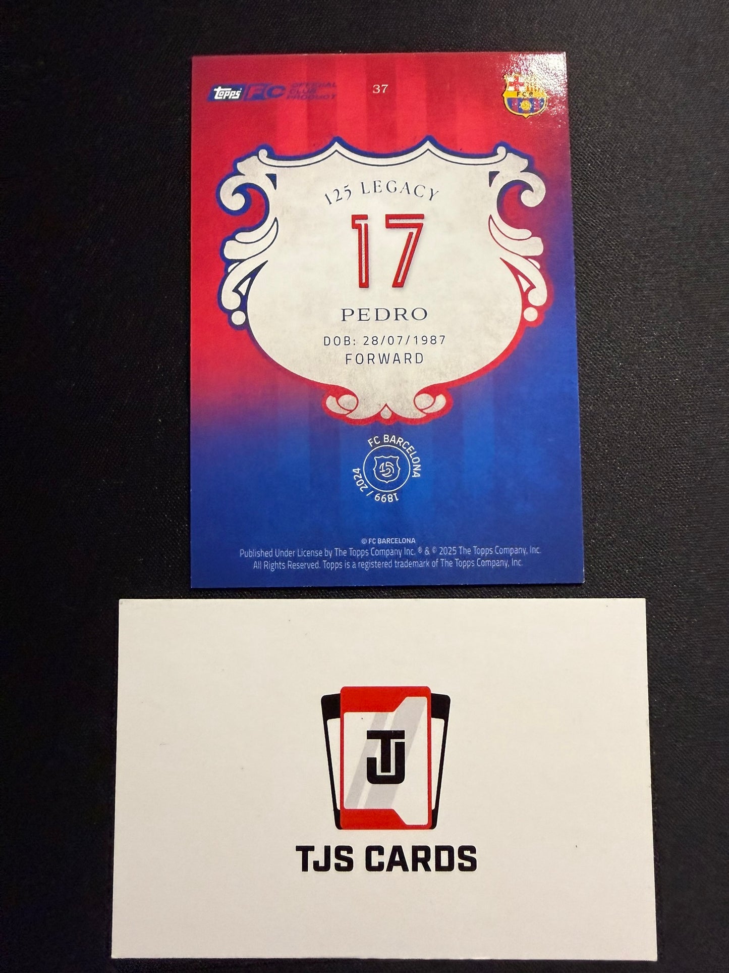 Pedro - Pink /99 - TOPPS Barcelona 125th Anniversary 2024/25