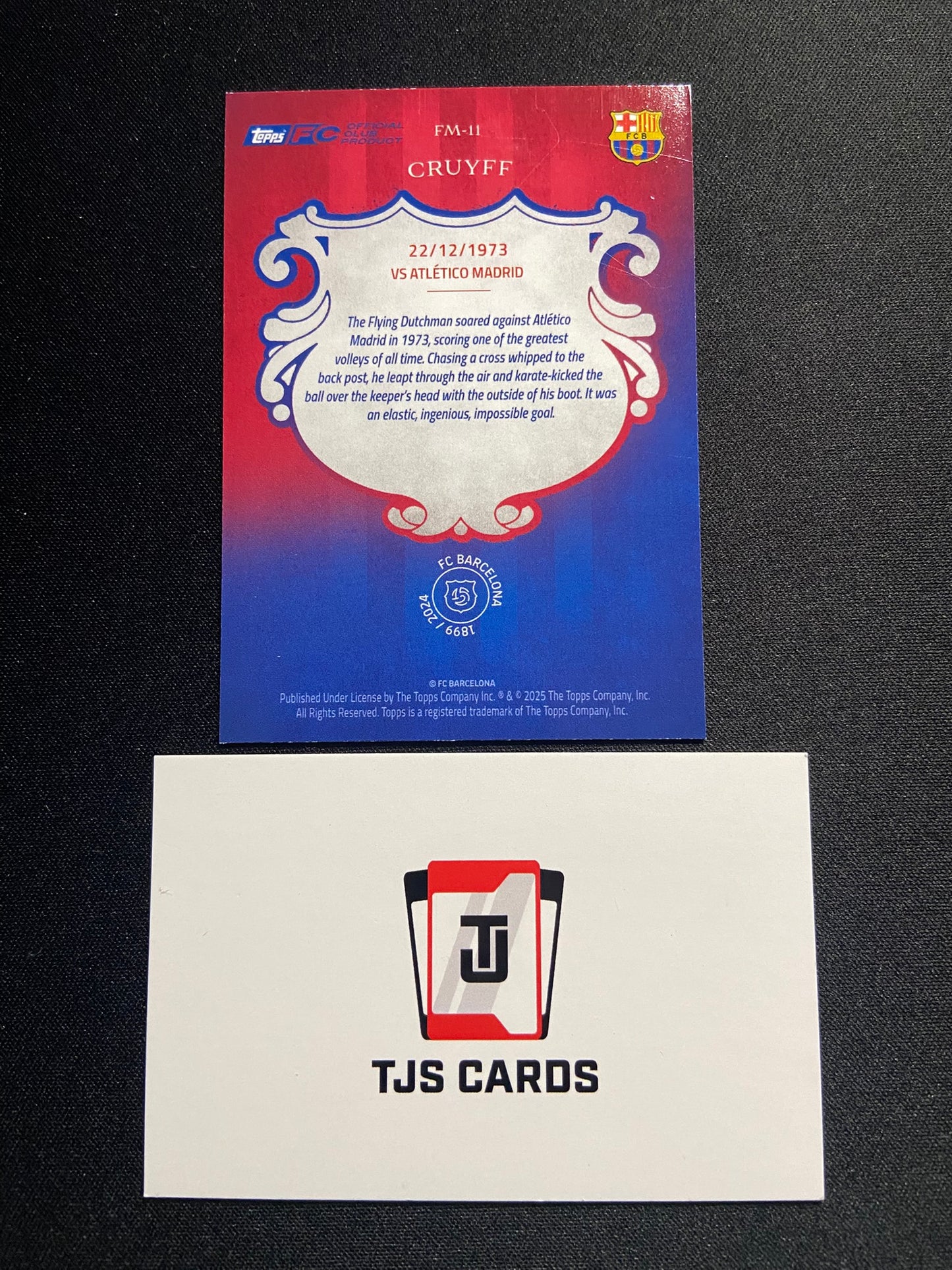 Johan Cruyff - Forever Moments - TOPPS Barcelona 125th Anniversary 2024/25