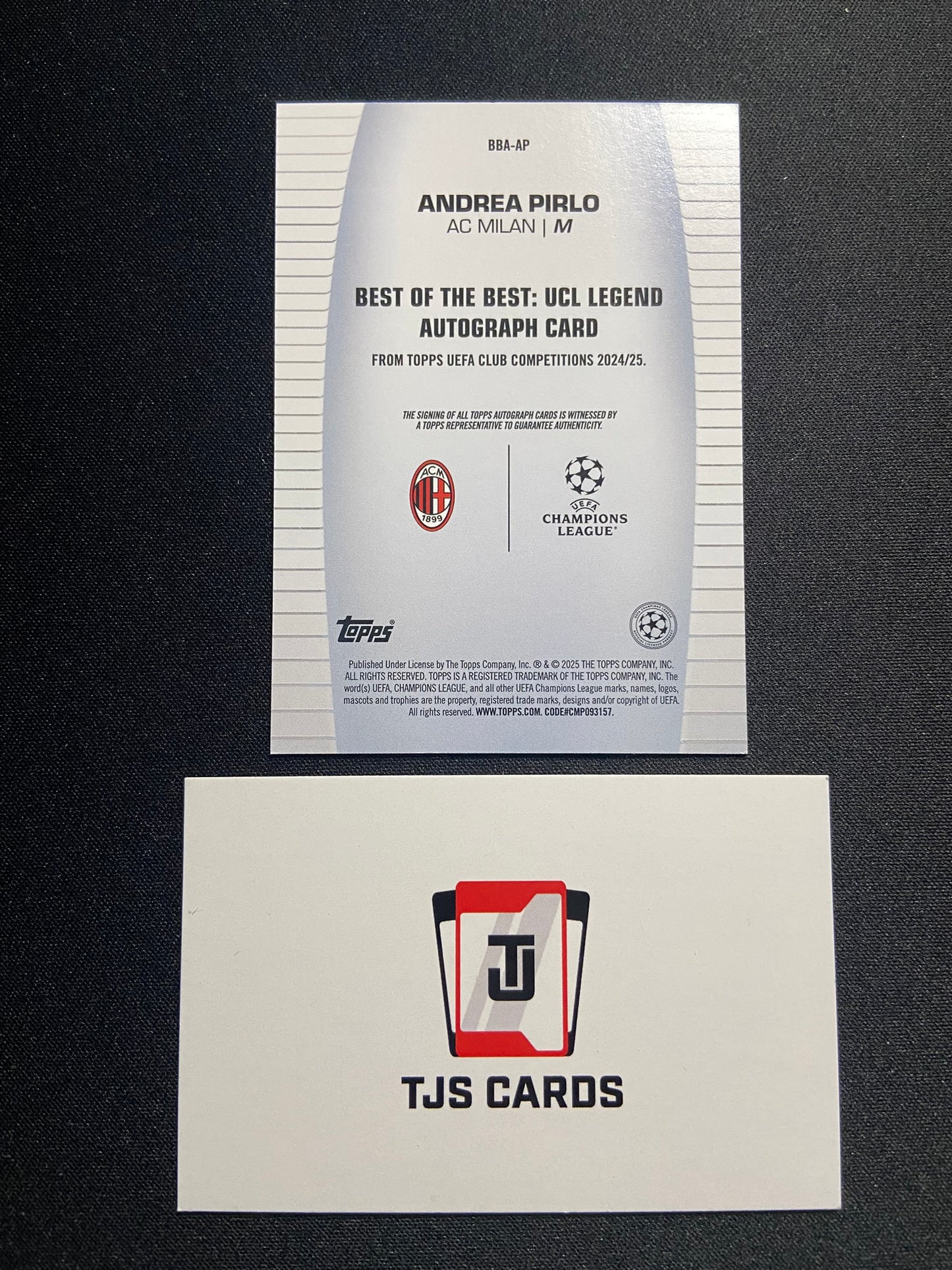 Andrea Pirlo - Auto - TOPPS UCC Flagship 2024/25