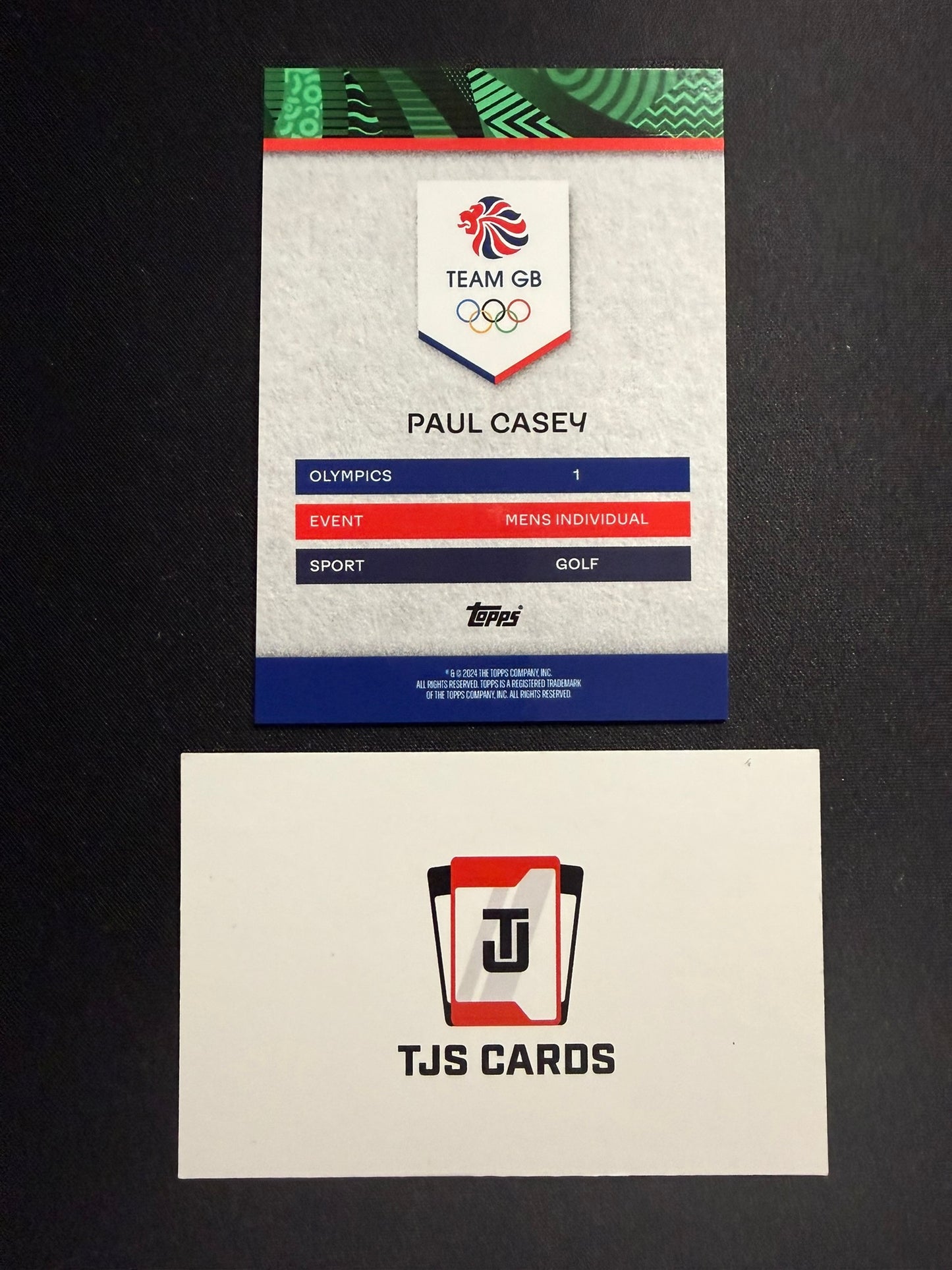 Paul Casey - /49 - TOPPS Team GB 2024