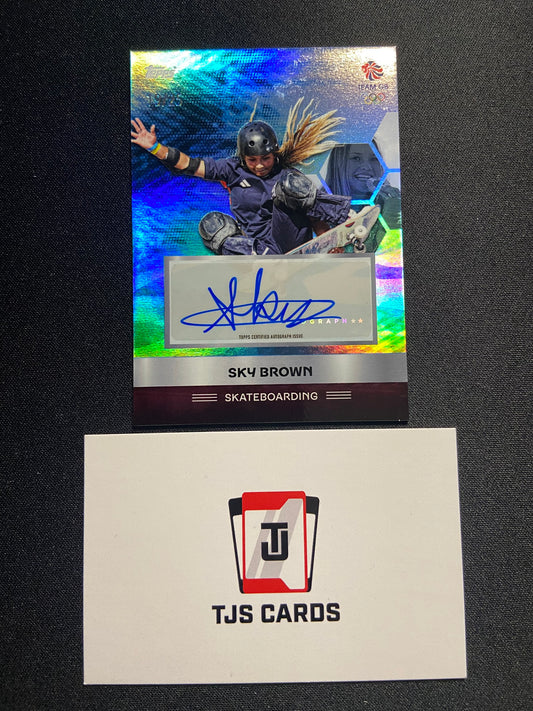 Sky Brown - Auto /25 - TOPPS Team GB Stars Of Paris 2024