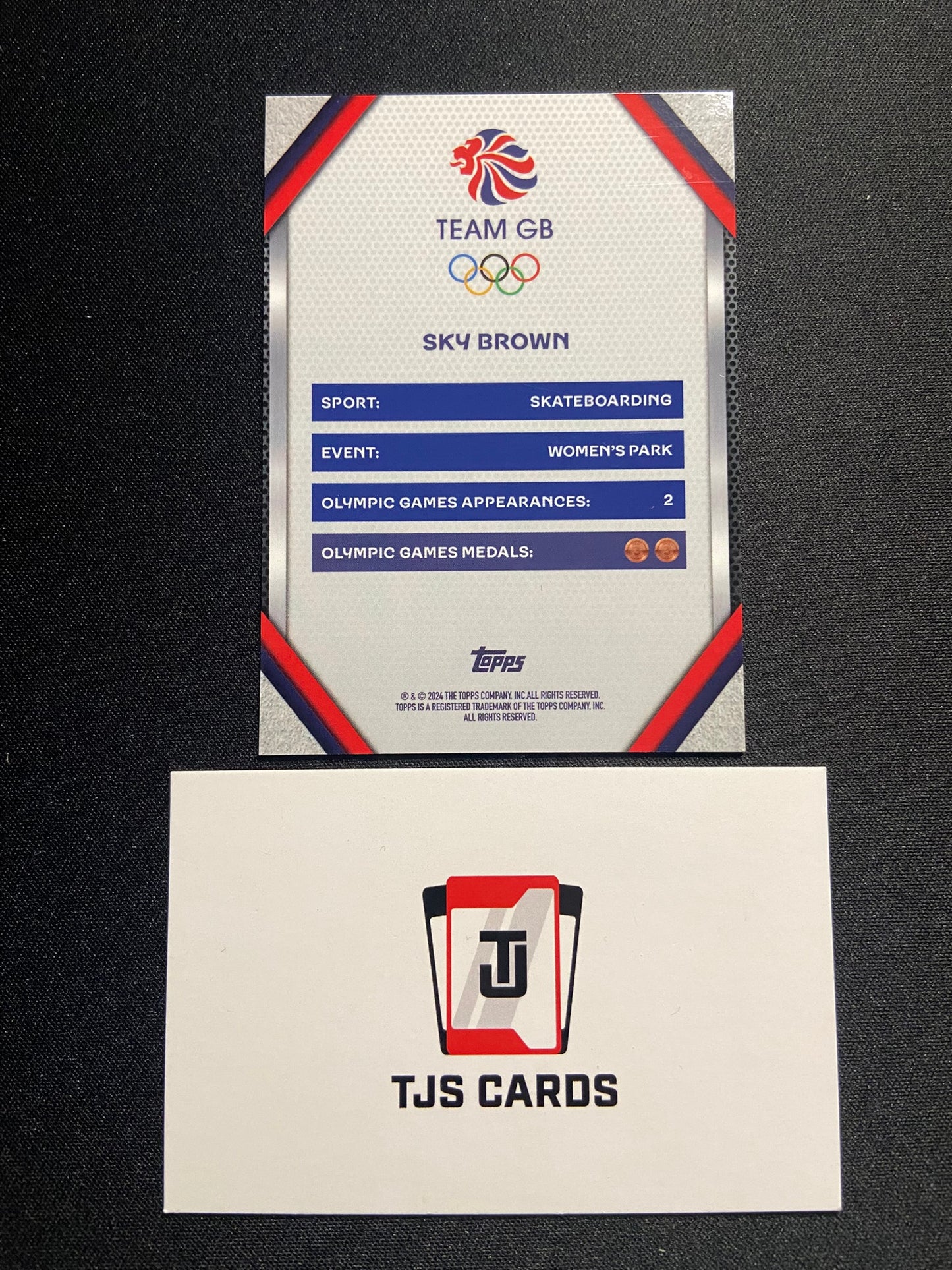 Sky Brown - Auto /25 - TOPPS Team GB Stars Of Paris 2024