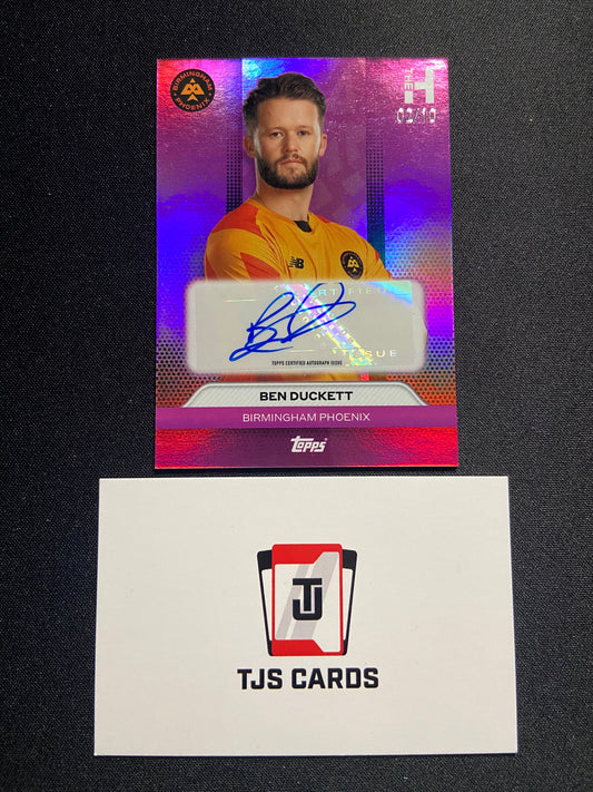 Ben Duckett - Auto /10 - TOPPS Cricket The Hundred 2024