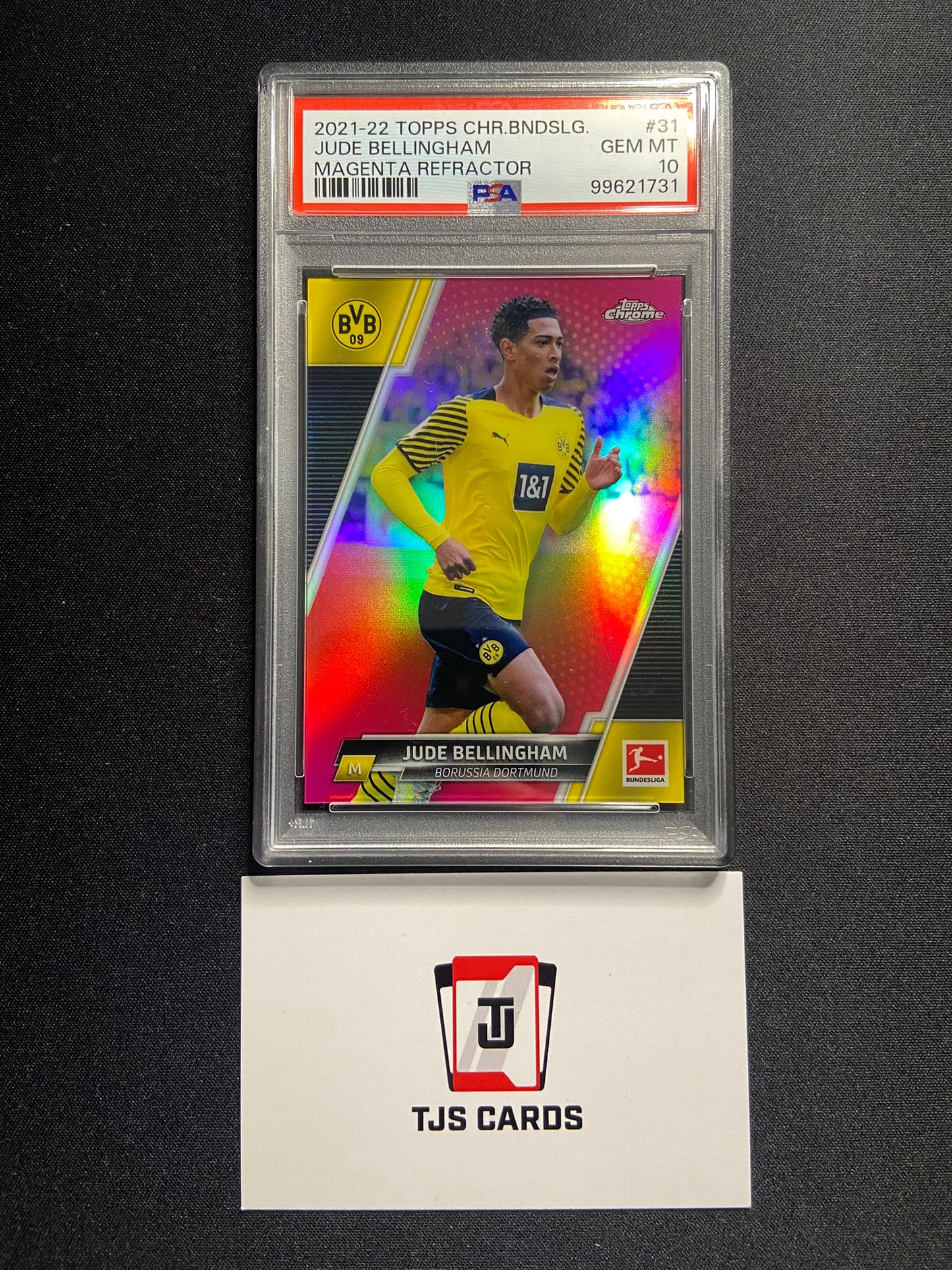 Jude Bellingham - PSA 10 - Magenta /399 - TOPPS Chrome Bundesliga 2021/22