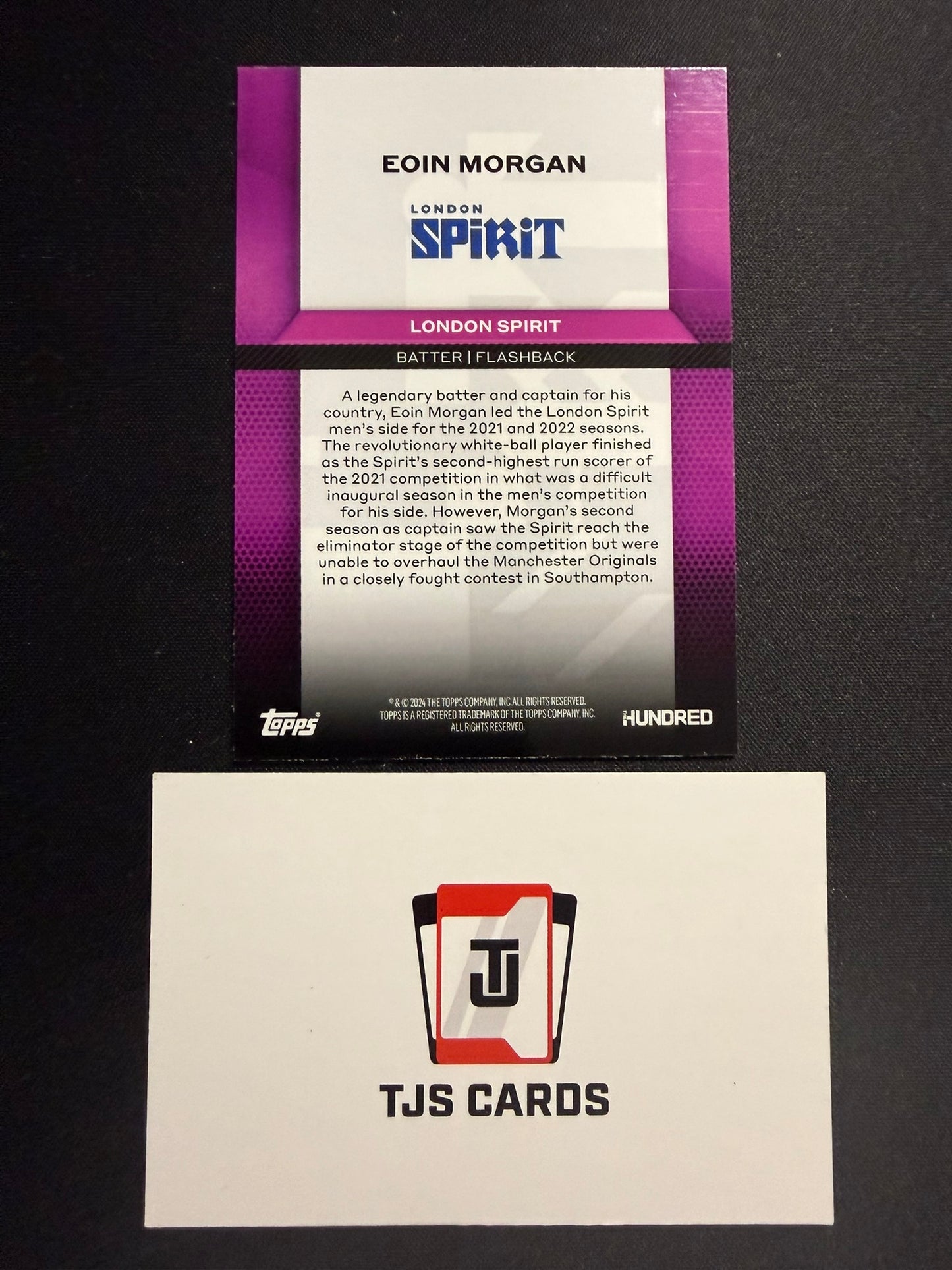 Eoin Morgan - Purple /10 - TOPPS Cricket The Hundred 2024