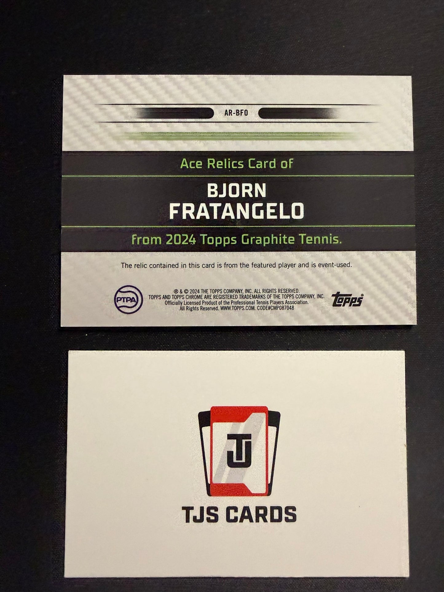 Bjorn Fratangelo - Ace Patch - TOPPS Graphite Tennis 2024