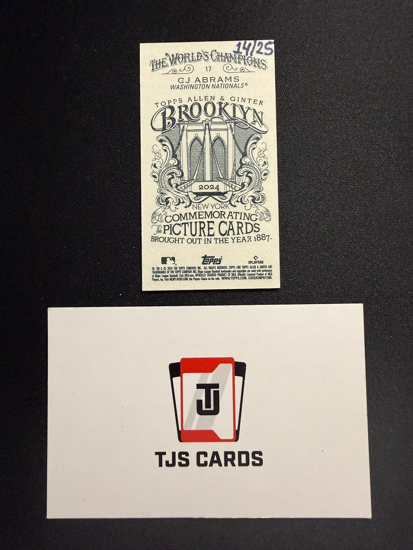 CJ Abrams - Mini /25 - TOPPS Allen & Ginter 2024