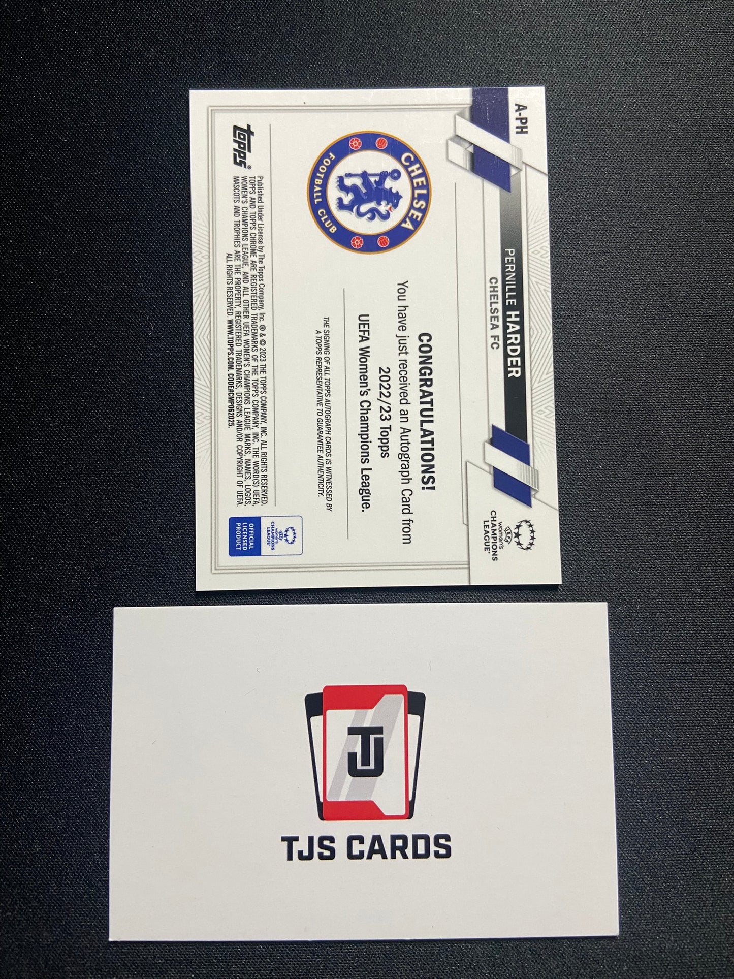 Pernille Harder - Auto - TOPPS Chrome UWCL 2022/23