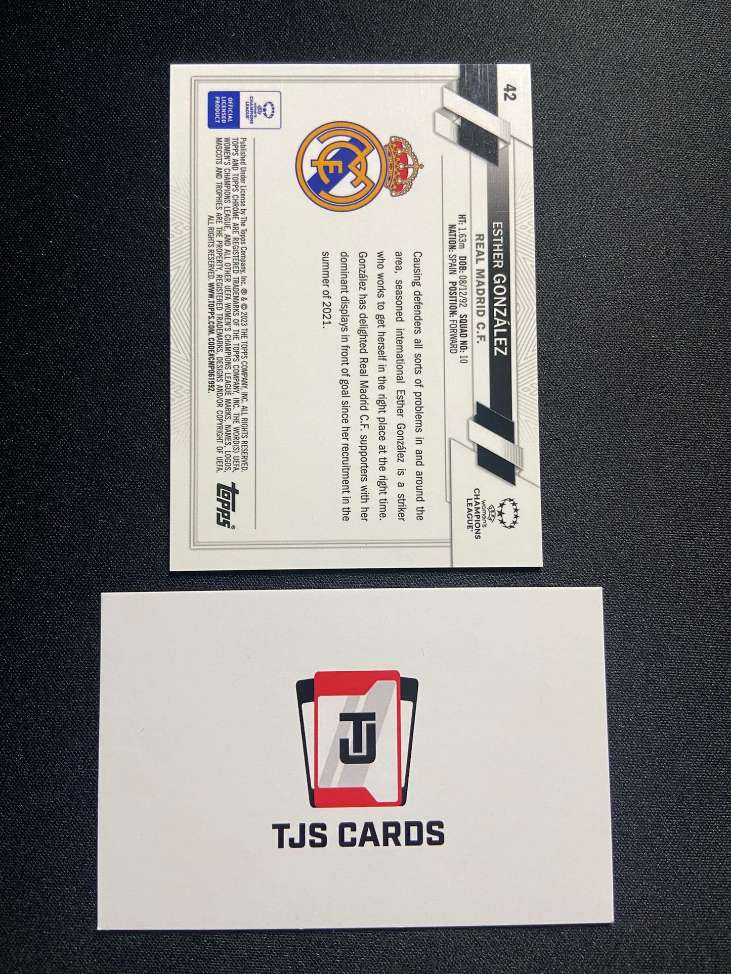 Esther Gonzalez - Pink Prism /199 - TOPPS Chrome UWCL 2022/23