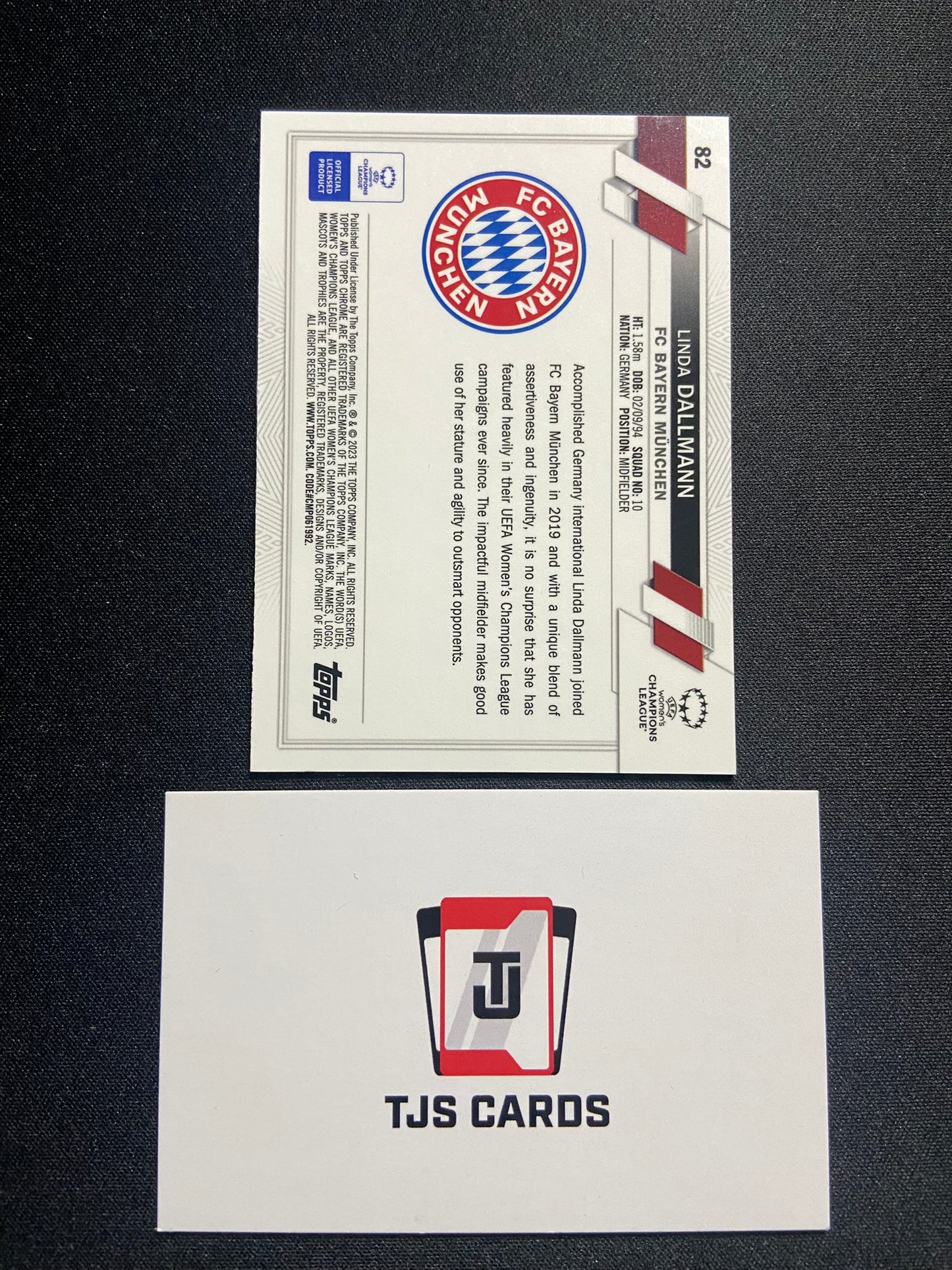 Linda Dallmann - Inferno /75 - TOPPS Chrome UWCL 2022/23