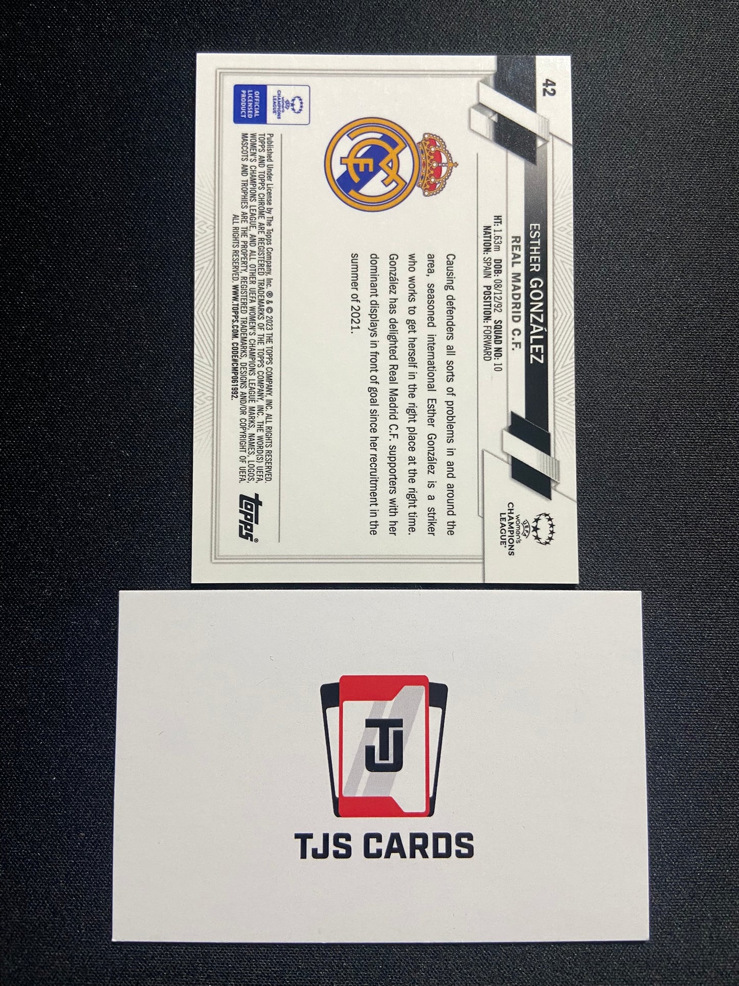 Esther Gonzalez - Orange /25 - TOPPS Chrome UWCL 2022/23